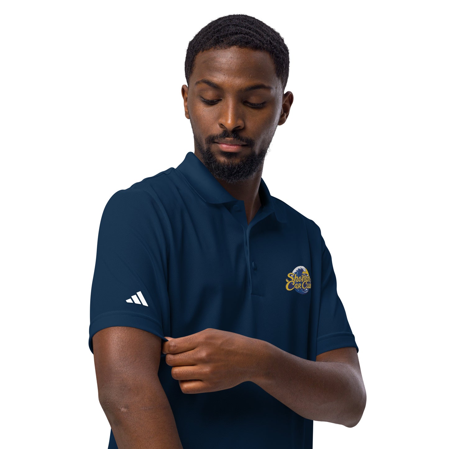 S.C.C. x adidasスポーツポロシャツ